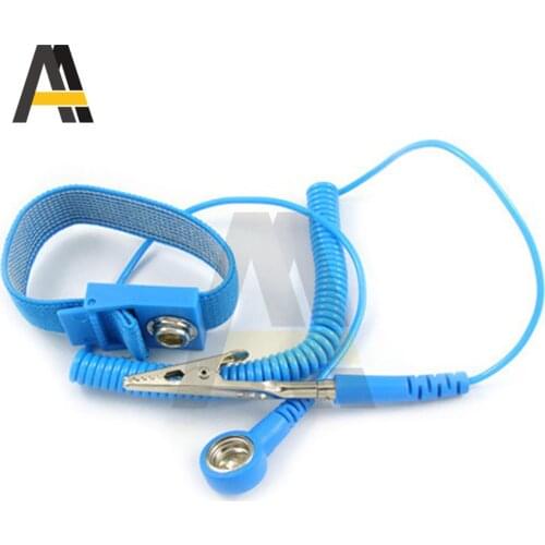 Adjustable Anti Static Bracelet 1pcs Electrostatic ESD Discharge Cable Reusable Wrist Band Strap Hand With Grounding Wire