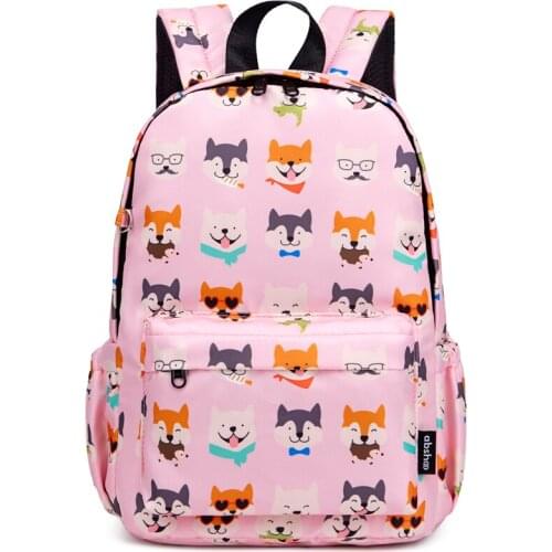 Abshoo Cute Lightweight Cartoon Dog Animal Print School Bags Teenager Boys and Girls Preschool Primary School Backpacks mochilas