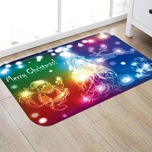 ModernNon-Slip Home Kitchen Mat Christmas Cartoon Soft Rug Bath Absorption Doormat Entrance Balcony Hotel Living Room Carpets