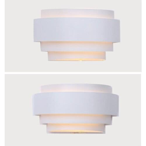 Modern Led Wall lamp With Square Shape up down bathroom light Household living bed lights Aluminum beside lamp for reading