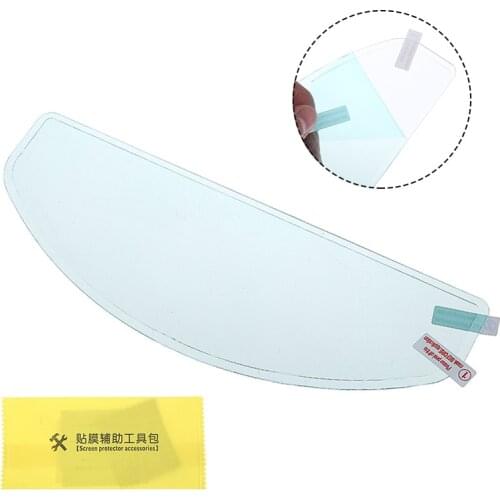 Motorcycle Universal Helmet Lens Anti Fog Mist Anti-rain Film Clear Rainproof Patch Protects Vision Helmet Lens Film