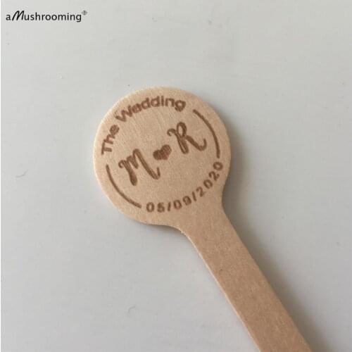 X50 Custom swizzle sticks Cocktail Drink Stirrers Wedding centerpiece Party sticks personalize stir sticks Bridal shower