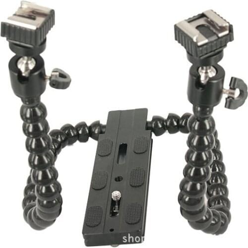 1/4" Screw Metal Mini Hot Shoe mount Ball Head Tripod Camera Flash Bracket Holder Flash Light Mount Adapter for DSLR Camera