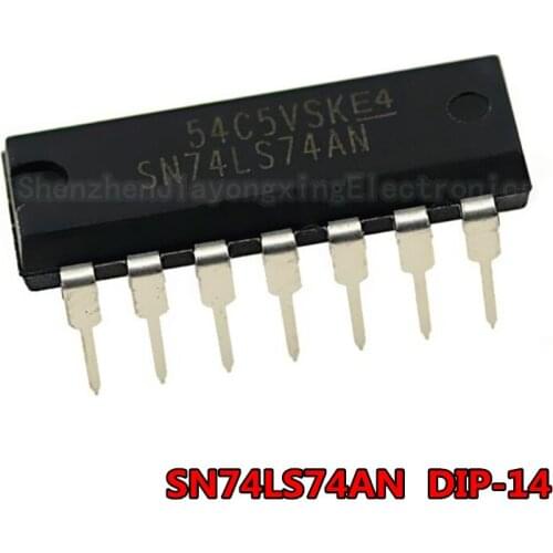 100PCS HD74LS74AP DIP14 HD74LS74 DIP SN74LS74AN DIP-14 74LS74 SN74LS74N HD74LS74P new and original IC