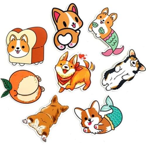 25 Sheets/set Kawaii Corgi Paper Sticker Decoration DIY Album Diary Scrapbooking Label Sticker Student Staionery Supplies