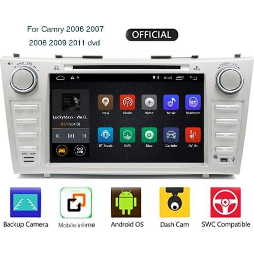 8 inch quad core 2 din Android 9.0 car dvd player car gps stereo for toyota camry 2006 2007 2008 2009 2011 with bluetooth
