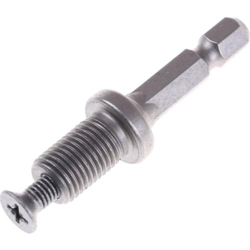 6mm Aluminum Hex Shank Keyless Drill Bit Chuck Adapter Converter Quick Change Tool