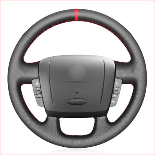 Red Marker Artificial Leather Steering Wheel Cover for Peugeot Boxer 2006-2019 Citroen Jumper Relay Fiat Ducato Ram ProMaster