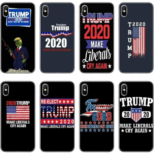 For Samsung Galaxy S10 Lite S9 S8 S7 S6 edge Plus S5 S4 Note 9 8 5 4 mini cover case Shape President Trump 2020