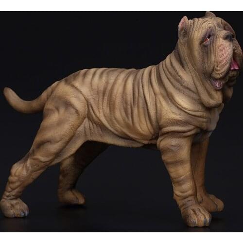 DDWE 21.5*10*15.8cm Animals Simulation Tibetan Mastiff Model Napoleon Mastiff Action Figure PVC Educational Model Toy Kids Gift