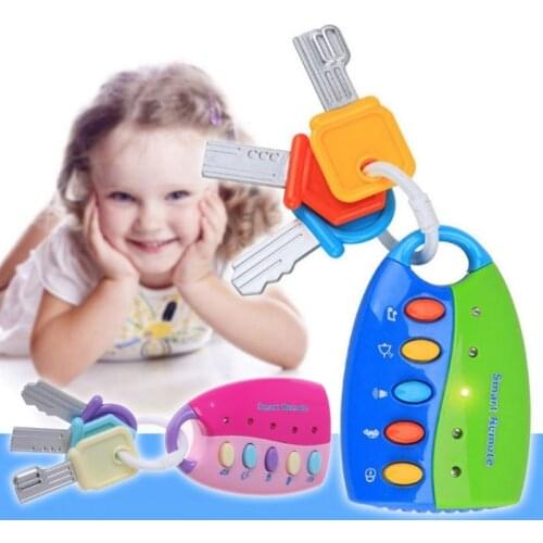 Baby Toy Musical Car Key Toy Smart Remote Car Voices Pretend Play Education Toy