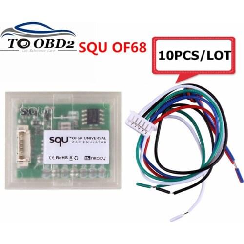 10PCS/lot SQU OF68 Emulator support squ of68 Emulator Mini Parts Big Works Supports IMMO/Seat occupancy For Multi-Brand Cars