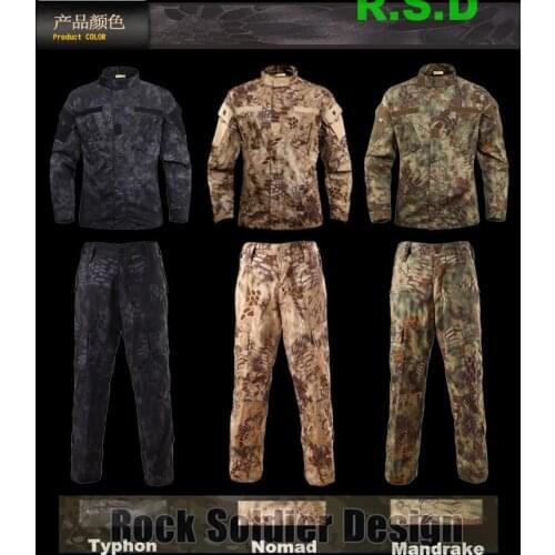 Kryptek Mandrake camouflage military uniform.SHIRT+PANTS,airsoft tactical camo BDU+free shipping