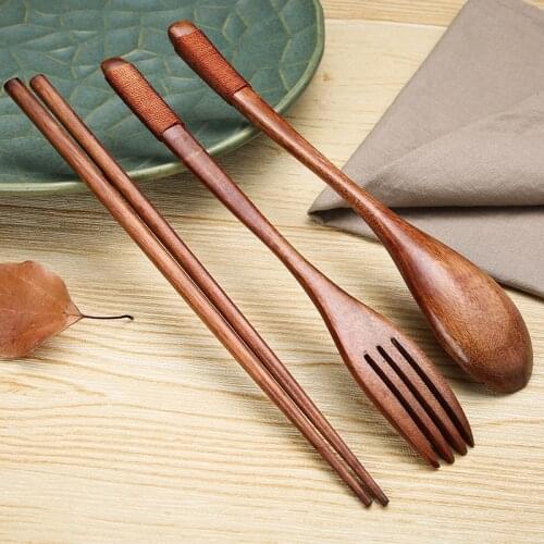 Natural Wooden Spoon Fork Rice Soups Spoons Long Handle Stirring Cooking Tools For Home Kitchen Tablewares Accessaries
