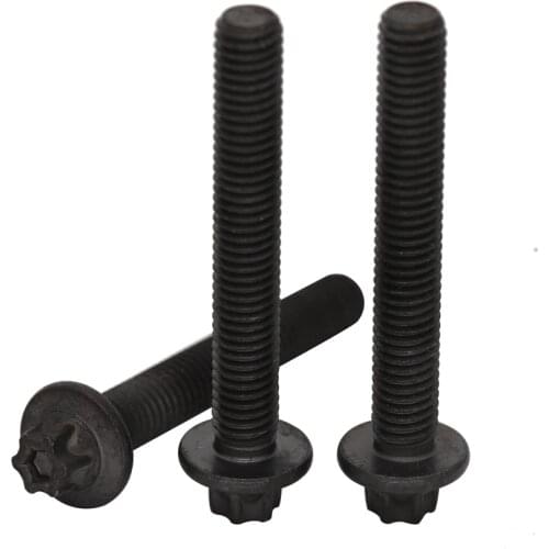 M5 M5*22 M5x22 M5*35 M5x35 12.9 Grade Carbon Steel Full Thread Six-Lobe Lobed Hexalobular Head Screw Flange Bolt