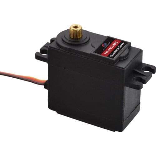 FlashHobby FH-5515MG 15kg Metal Gears High Torque Throttle Steering RC Servo For Model Aircraft The Drone Toy