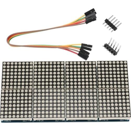 MAX7219 Dot Matrix Module 8 Dot Matrix 2X4 Display Module MCU Control Driver Module