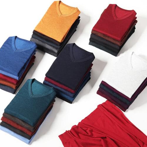 New Arrivla Fashion Super Large Men Thin Casual Spring Autumn Pure Color V-neck Computer Knitted Pullovers Sweater Plus Size 4xl