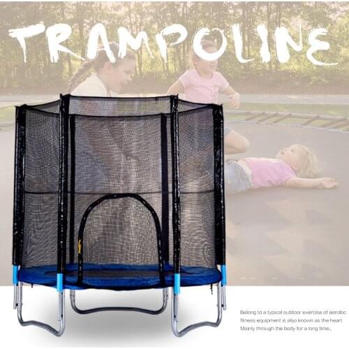 New High Quality Home Childrens Indoor Entertainment With Protective Net 1.8 Meter Spring Trampoline Childrens Mobile Park