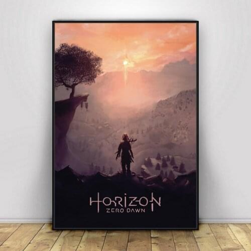 Horizon Zero Dawn Video Game Poster PC,PS4,Exclusive Role-playing RPG Game Canvas Custom Poster Alternative Artwork Gift