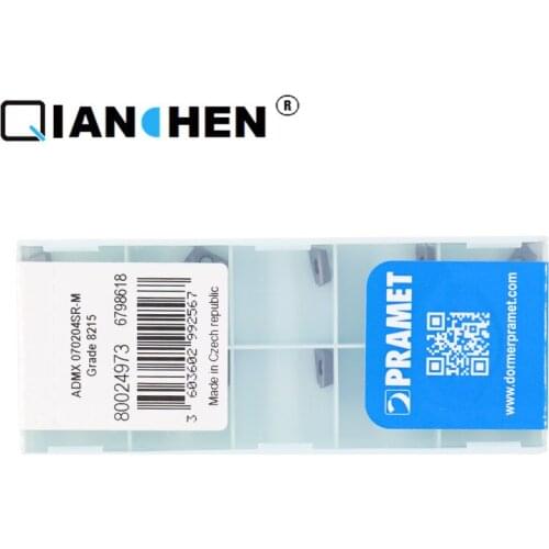 Authentic original PRAMET ADMX070204SR-M 8215 CNC square shoulder milling cutter insert Ten pieces of a box