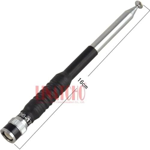 Vhf 136-174MHz portable two way radio spring telescopic rod antenna handheld radio bnc connector antenna