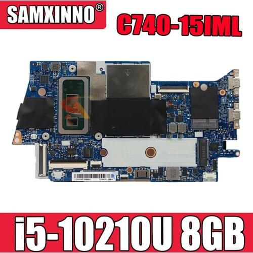 For Lenovo Yoga C740-15IML YOGA C740-15 laptop motherboard FYG41 NM-C431 motherboard CPU i5-10210U RAM 8GB tested OK Mainboard