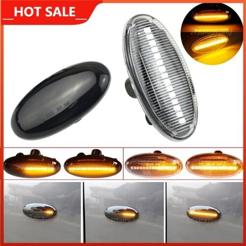 2 Pieces LED Dynamic Side Marker Turn Signal Light Flashing Indicator For Mazda 2 2003-2014 For Mazda 3 5 6 BT-50 MPV