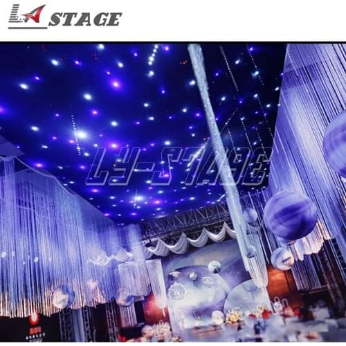 LED Star Curtain Fire Flame Retardant Material High Brightness Quality Led Star Cloth Backdrop Wedding Decoration
