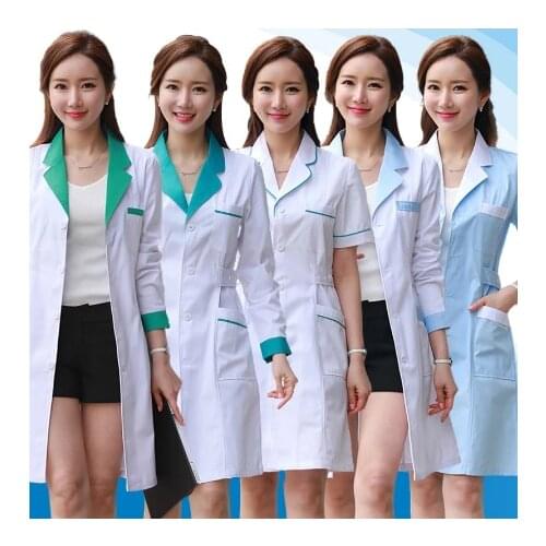 Scrubs uniforms white clothes lab coat women scrubs costume beauty salon work clothing spa uniforms health service workwear new