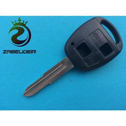 1Pc 2 Button Replacement Remote Key Shell Case Cover Box With Uncut TOY41 Blade Blank For Toyota Echo MR2 Plaz Yaris Accessories