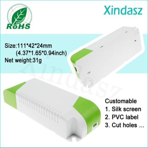XDL-013 2pcs/Lot) 111*42*24mm Led driver project plastic boxes electronic plastic electronics housing led driver box