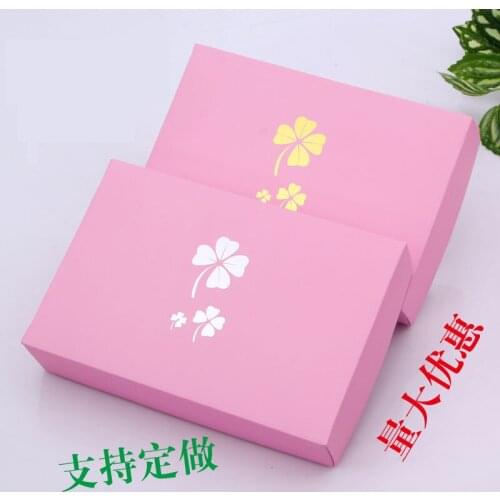 20pcs Pink Color Gift Packaging Box Handmade Soap Packaging Boxes Party Storage Box For Jewelry Panties Packing Party Favor Box