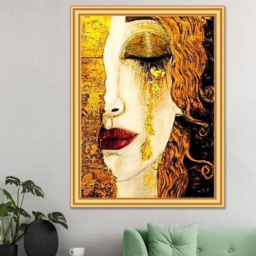 5D DIY Diamond Painting Abstract Woman Cross Stitch Kit Full Diamond Embroidery Mosaic Art Picture of Rhinestones Home Decor