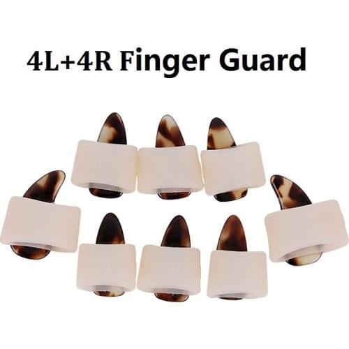 8PCS/Set 4L+4R Silicone Guzheng Thumb Finger Guard Protector String Instrument accessories