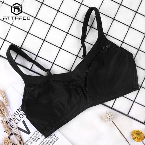 Attraco Womens Unlined Everyday Bra Lightly Padded T Shirt Bra