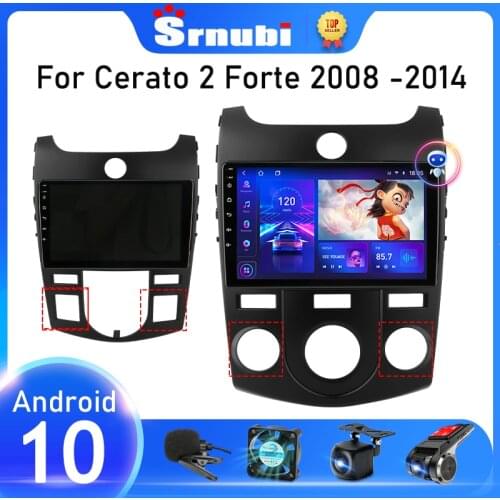 Srnubi Android 10 Car Radio For KIA Forte Cerato 2 TD 2008 - 2013 Multimedia Video Player Navigation GPS 2din WIFI DVD Head Unit