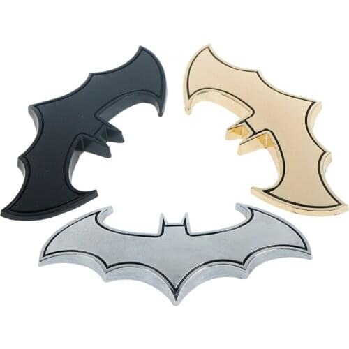 Car styling 3d metal bat badge emblem car motorcycle stickers 1Pc decals
