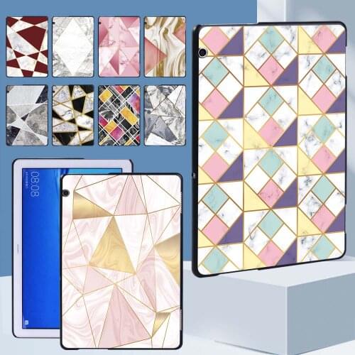 Tablets Case for Huawei MediaPad T5 10 10.1 inch Drop Resistance Hard Shell Back Case + Free Stylus