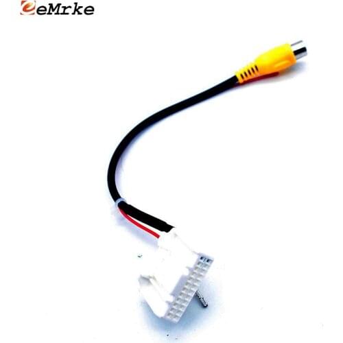 EEMRKE 24 Pin Car Camera Adapter Connector Wire for Toyota CHR C-HR C HR Original Screen Video Input RCA Cable