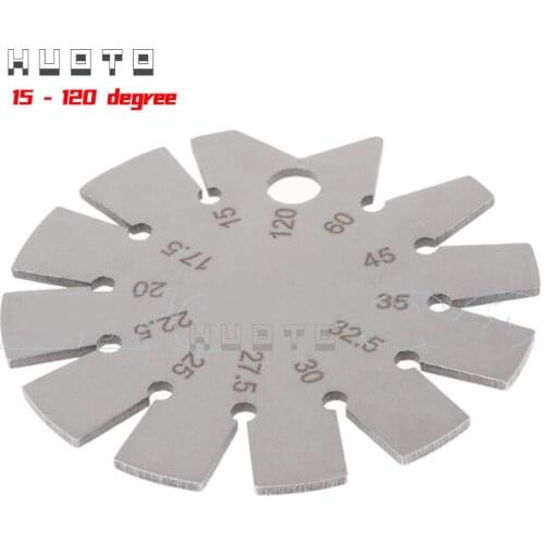 HUOTO Bevel Gauge 15 degree - 120 degree Round Gauge Diameter Bevel Gauge
