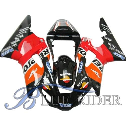 Motorcycle fairing Kits Fit for YAMAHA YZF1000 00 01 YZF R1 2000 2001 ABS plastic repsol bodyworks