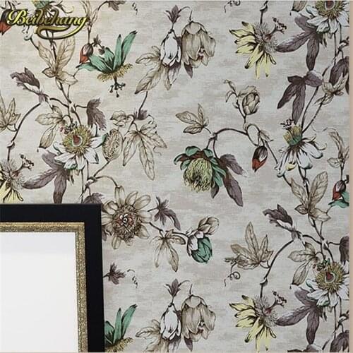 Beibehang papel de parede,American country garden flowers vintage wallpaper bedroom living room TV background study non-woven