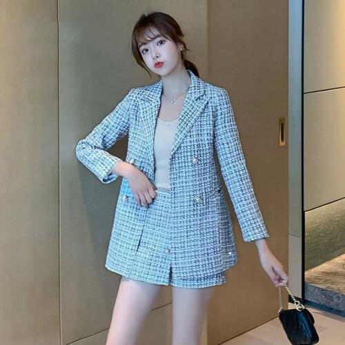 Peonfly Women's Tweed Blazers