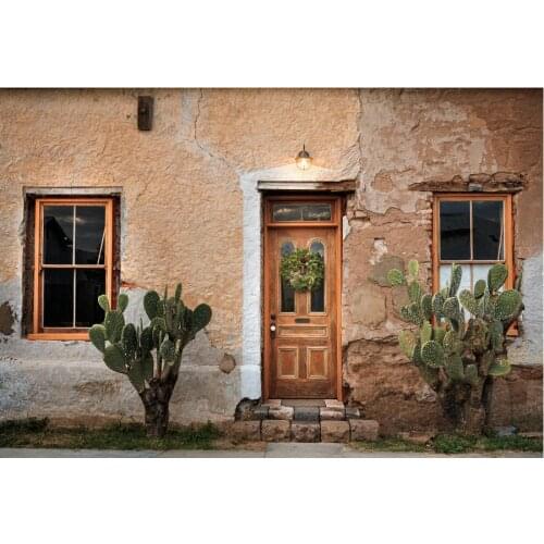 Landscape Backdrop Old Cottage Scenery Party Photography Background Holiday Celebration Photo Booth Studio Decor