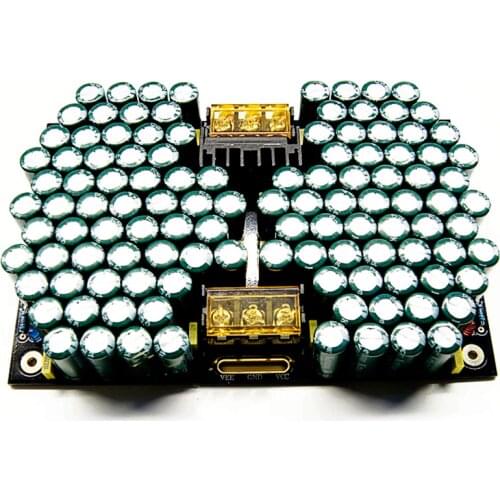 Dual Power Filter Rectifier Filter Board 50V / 63V 25000UF*2 50000UF Parallel Low ESR Large Reservoir Large Dynamic Filter