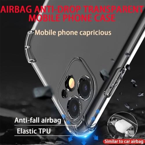 Suitable for iPhone 11 12 Pro Max XS XR X Ultra-thin transparent soft TPU Cover iPhone 6 6s 7 8P SE anti-knock mobile phone case