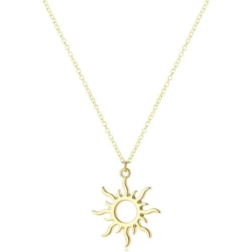 Popular in Europe and the United States, sun Goddess alloy collarbone necklace to send mom girlfriend