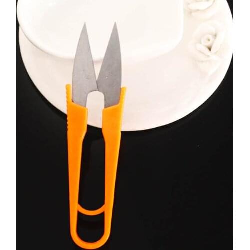 Portable scissors random color Small scissors yarn Cross-stitch embroidery scissors Home Office Stationery Cutter Tool