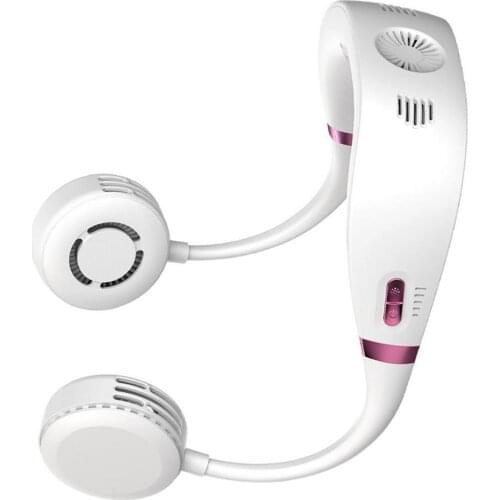 Portable Neck Fan Adjustable Three-Speed USB Charging Fan Cooling Air Cooler Mute Sports For Home Outdoor Summer 2021